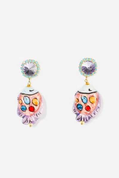 Cashfana Pececito Earrings By  In Multi