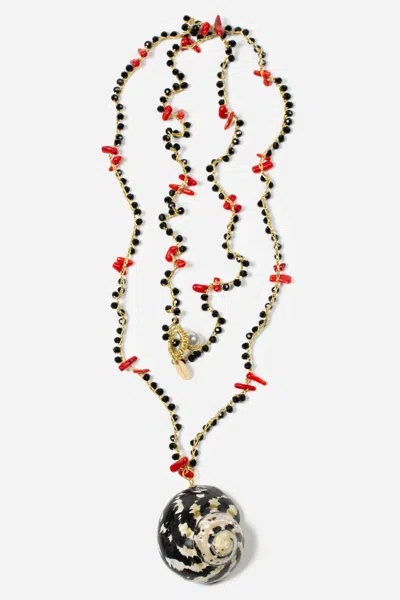 Cashfana Sunset Necklace By  In Multi