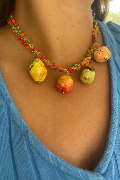 Cashfana Tutti Frutti Necklace By  In Multi