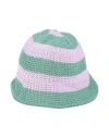 Cashimar Woman Hat Green Size Onesize Cotton In Green