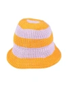 Cashimar Woman Hat Orange Size Onesize Cotton In Yellow