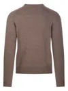 Cashmere Company Crew-neck Sweater In Brown