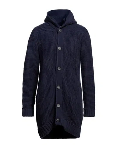 Cashmere Company Man Cardigan Blue Size 44 Wool