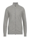 Cashmere Company Man Cardigan Grey Size 36 Cashmere, Wool