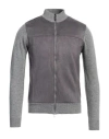 Cashmere Company Man Cardigan Grey Size 36 Wool, Cashmere
