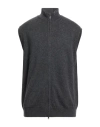 Cashmere Company Man Cardigan Grey Size 36 Wool, Cashmere