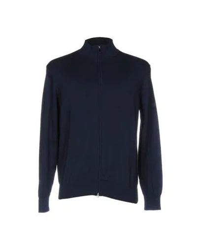 Cashmere Company Man Cardigan Midnight Blue Size 38 Cotton, Cashmere, Silk