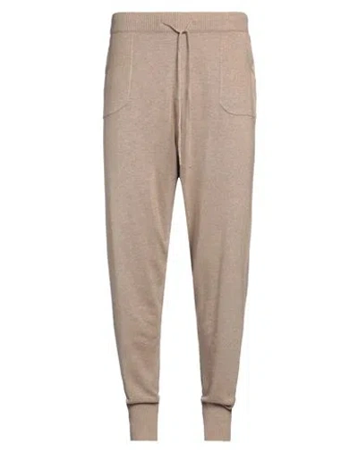 Cashmere Company Man Pants Sand Size 34 Wool, Cashmere In Beige