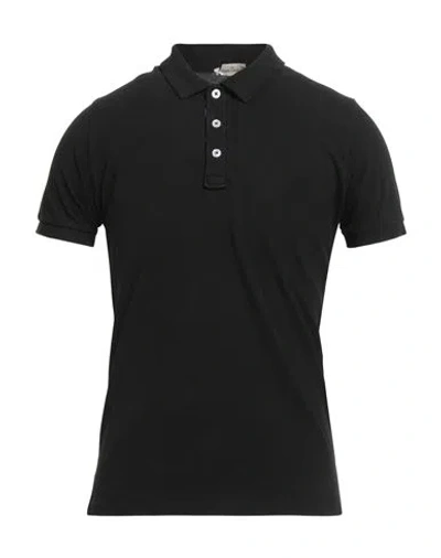 Cashmere Company Man Polo Shirt Black Size 38 Cotton