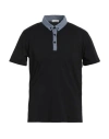 Cashmere Company Man Polo Shirt Black Size 40 Cotton In Black
