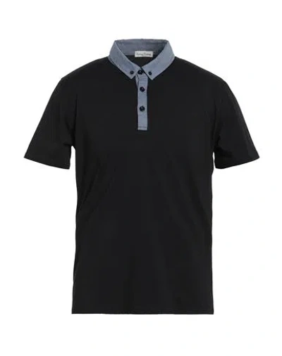 Cashmere Company Man Polo Shirt Black Size 40 Cotton