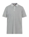 Cashmere Company Man Polo Shirt Grey Size 40 Cotton In Grey
