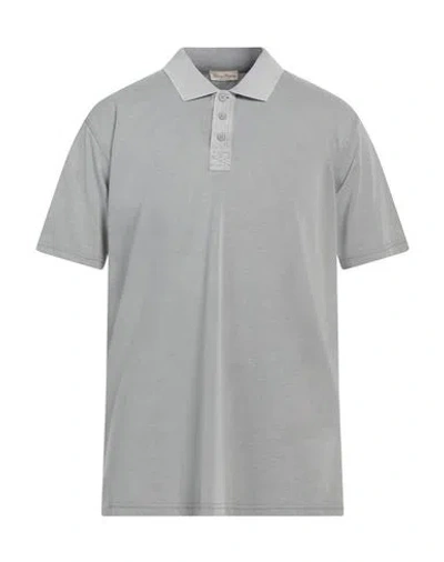 Cashmere Company Man Polo Shirt Grey Size 40 Cotton
