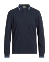 Cashmere Company Man Polo Shirt Navy Size 38 Cotton