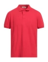 Cashmere Company Man Polo Shirt Red Size 42 Cotton, Elastane In Red