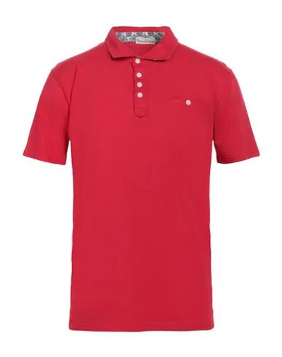 Cashmere Company Man Polo Shirt Red Size 46 Cotton