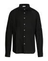 Cashmere Company Man Shirt Black Size 40 Linen