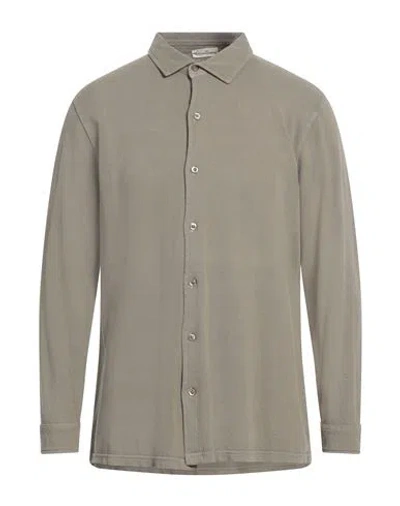Cashmere Company Man Shirt Khaki Size 44 Cotton In Beige