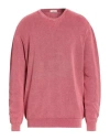 Cashmere Company Man Sweater Antique Rose Size 46 Cotton In Pink