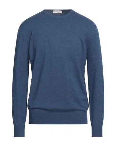 Cashmere Company Man Sweater Blue Size 44 Wool, Cashmere, Elastane