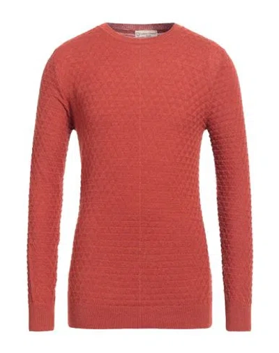 Cashmere Company Man Sweater Brown Size 42 Merino Wool, Acrylic