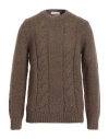 Cashmere Company Man Sweater Brown Size 40 Wool