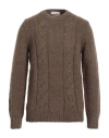 Cashmere Company Man Sweater Brown Size 40 Wool In Brown
