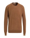 Cashmere Company Man Sweater Brown Size 46 Cotton, Silk