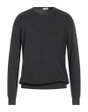 Cashmere Company Man Sweater Charcoal Size 42 Cotton In Gray