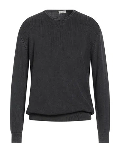 Cashmere Company Man Sweater Charcoal Size 42 Cotton In Gray