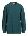 Cashmere Company Man Sweater Deep Teal Size 44 Wool, Polyamide
