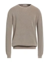 Cashmere Company Man Sweater Khaki Size 44 Cotton In Multi