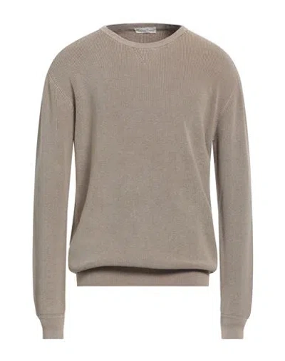 Cashmere Company Man Sweater Khaki Size 44 Cotton In Multi
