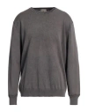 Cashmere Company Man Sweater Lead Size 46 Cotton, Linen In Grey