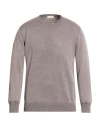 Cashmere Company Man Sweater Light Grey Size 42 Cotton, Linen In Gray