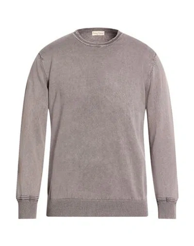 Cashmere Company Man Sweater Light Grey Size 42 Cotton, Linen In Gray