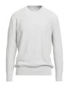 Cashmere Company Man Sweater Light Grey Size 46 Cotton, Silk In Gray