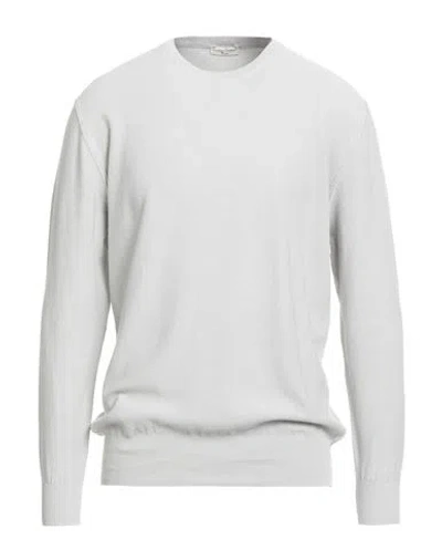 Cashmere Company Man Sweater Light Grey Size 46 Cotton, Silk In Gray