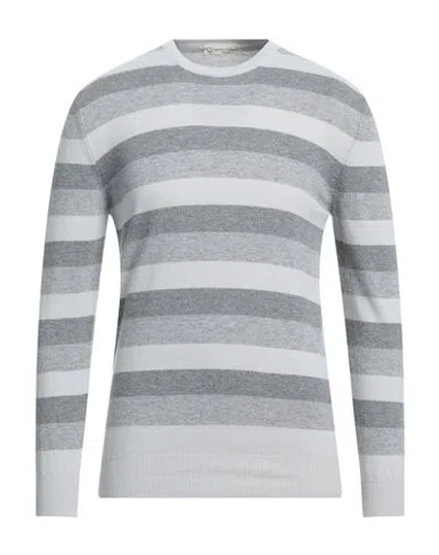 Cashmere Company Man Sweater Light Grey Size 48 Wool, Cashmere