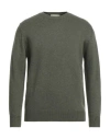 Cashmere Company Man Sweater Military Green Size 36 Wool, Cashmere