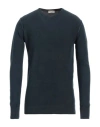 Cashmere Company Man Sweater Navy Size 44 Cotton, Silk In Navy Blue