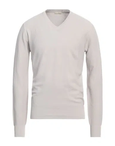 Cashmere Company Man Sweater Off White Size 40 Cotton, Silk