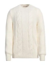 Cashmere Company Man Sweater Off White Size 44 Wool