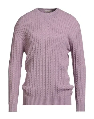 Cashmere Company Man Sweater Pink Size 48 Wool, Cashmere, Elastane