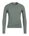 Cashmere Company Man Sweater Sage Green Size 36 Wool, Cashmere, Elastane