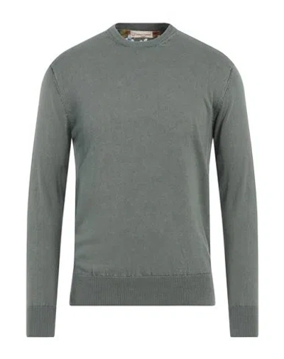 Cashmere Company Man Sweater Sage Green Size 46 Cotton