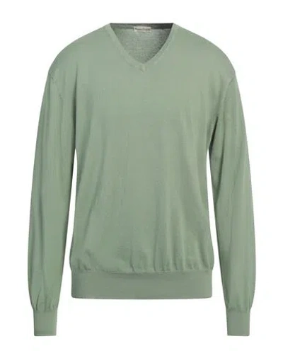Cashmere Company Man Sweater Sage Green Size 48 Cotton, Cashmere, Silk