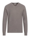 Cashmere Company Man Sweater Taupe Size 36 Cashmere, Wool In Grey