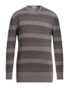 Cashmere Company Man Sweater Taupe Size 48 Wool, Cashmere In Grey