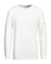 Cashmere Company Man Sweater White Size 46 Wool In White